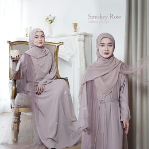 SAHEER ABAYA - SMOKE ROSE